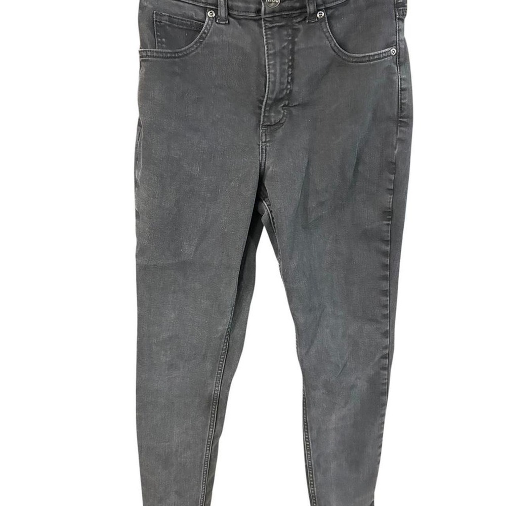 Lee Womens High Rise Skinny Jeans Faded Black Denim Size 10 Short 1000157428